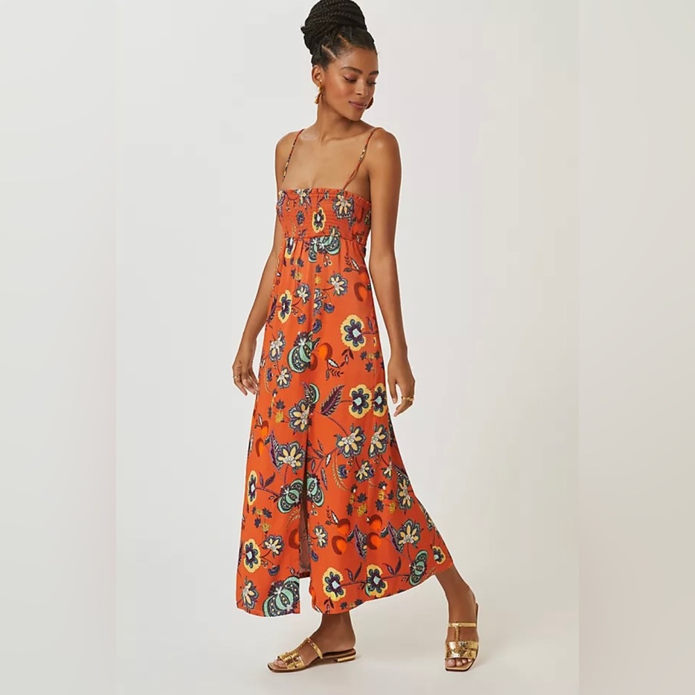 Maeve Floral Cross-Back Maxi Dress // Sz S // BNWT
